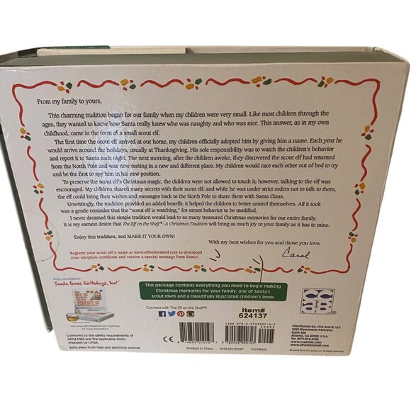 The Elf On The Shelf A Christmas Tradition Book & Boy Elf Set By Aebersold/Bell - Picture 3 of 7